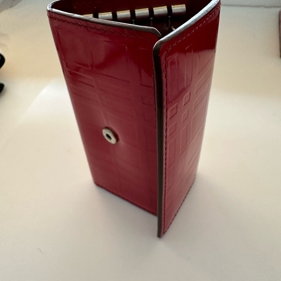 BURBERRY Red Patend Key Chain Holder Authentic - Picture 7 of 9